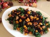 Forbidden Black Rice with Roasted Squash, Garlic and Kale