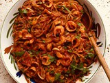 Linguine with Spicy Vegan “Calamari”