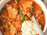 The Best One Pot Lasagna Soup {Of All Time}
