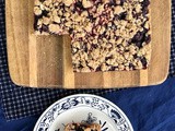 Blueberry oatmeal crisp bars