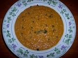 Curried butternut squash and yellow pea soup