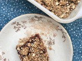 Oat and jam breakfast squares