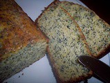 Orange-sour cream-poppy seed loaf cake