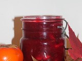 Persimmon cranberry sauce