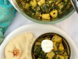 Potato and spinach curry