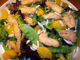 Sesame chicken and Mandarin orange salad