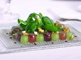 Spinach and Grape Salad with Blue Cheese Vinaigrette from Chef Scott Boswell