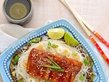 Asian Teriyaki Fish with Rice Vermicelli Noodles