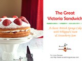 Classic Victoria Sponge Sandwich Cake | British Tea Cake with Strawberry Jam
