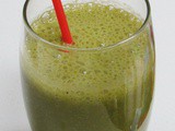 Chilled Matcha and Banana Smoothie
