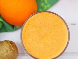Orange Smoothie with Carrot and ginger