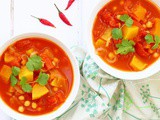 Pumpkin Stew with Chickpeas and Moroccan Spices