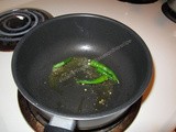 Cucumber spiced with Chutney Gravy (Konkani: Taushe Hulel)