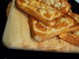 Cheese & apple on toast