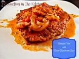 Breaded Veal with Bacon Mushroom Sauce