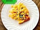 Corn Peach Balsamic Salad
