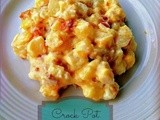 Crock Pot Cheesy Bacon Potatoes