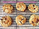 Dark Chocolate Caramel Pecan Cookies