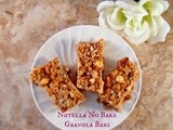 Nutella No Bake Granola Bars