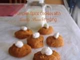 Pumpkin Spice Cookies with Vanilla Bean Frosting