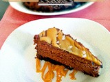 Salted Caramel Dark Chocolate Cheesecake