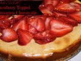 Strawberry Topped Cinnamon Cheesecake