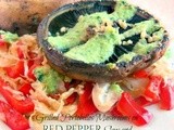 #SundaySupper Grilled Portobello Mushrooms On Red Pepper Slaw and Cucumber Dressing #ChooseDreams