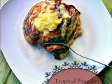 Tropical Pancakes with Coconut Rum Syrup