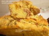 Ricetta plum cake salato prosciutto ciccioli e pomodori secchi