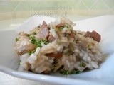 Risotto ai borlotti e prosciutto crudo-ricetta primi by miracucina