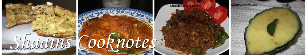Very Good Recipes - Shaains Cooknotes