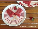 Strawberry Popsicles