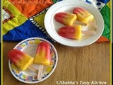 Watermelon - Mango Popsicles