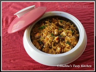 Fried Fish Masala Rice