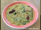 Ridge Gourd - Drumstick Curry / Peechinga- Muringakka Curry