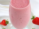 Strawberry Shake Ingredients: 8-10 strawberries