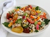 Chicken and Israeli Couscous Vegetable Salad for #WeekdaySupper