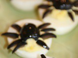 Deviled Spider Eggs for Halloween