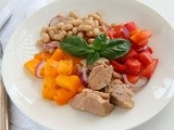 Tuna, Tomato, Bean and Basil Salad for #WeekdaySupper #ChooseDreams