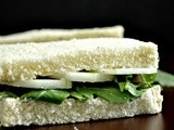 Arugula Cucumber Cream Cheese Sandwich - Tea Sandwiches