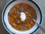 Moroccan Style Butternut Squash Stoup #SoupSaturdaySwappers