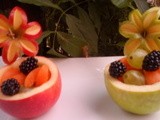 Coupelles de fruits Flower