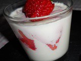 Panacotta vanille / fraise