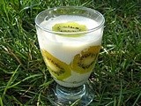 Panna cotta vanille kiwi