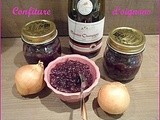 Recette de confiture d'oignons et aussi son étiquette à confiture