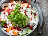 Fennel salad with pomegranate and goat cheese