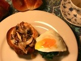 Creamy Mushrooms and Eggs #French Fridays with Dorie