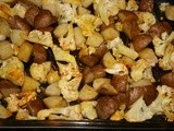 Meatless Monday: Maple Syrup Roasted Potatoes & Cauliflower