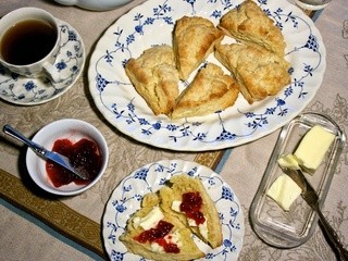 Vanilla Sugar-Crusted Scones for your Downton Abbey Tea Party