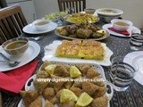 Table de ftour Algerienne….Algerian Iftar table